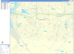 Highlands Ranch Wall Map Basic Style 2025